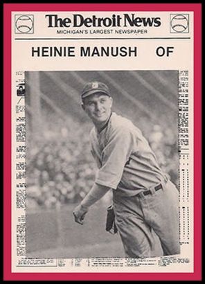 82a Heinie Manush